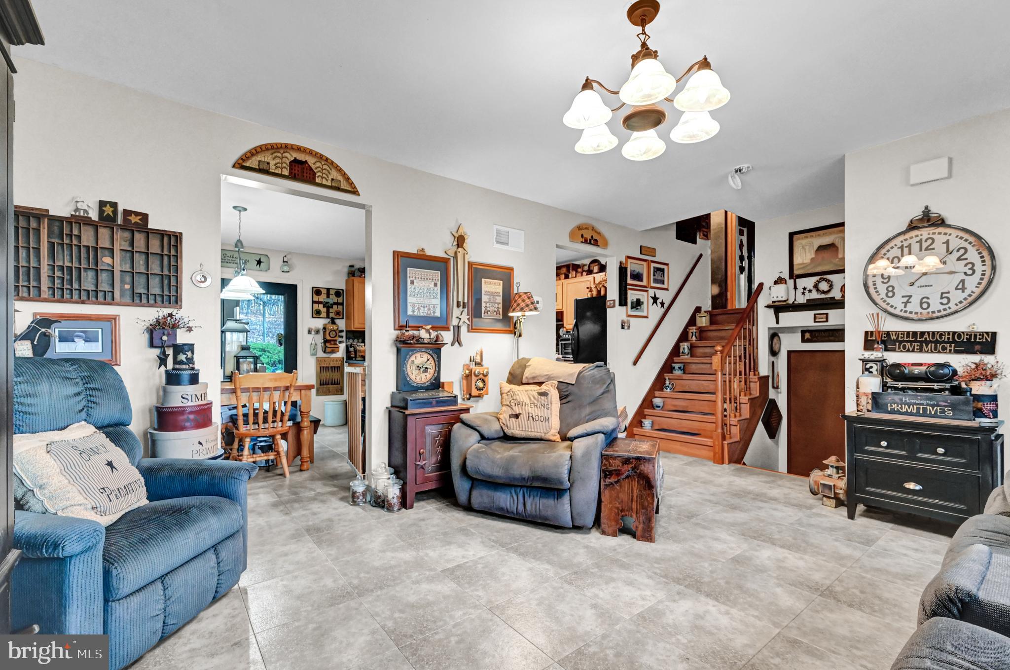 2697 Stoverstown Road Spring Grove, PA 17362 - Photo 5 of 38 a view of a livingroom with furniture and staircase