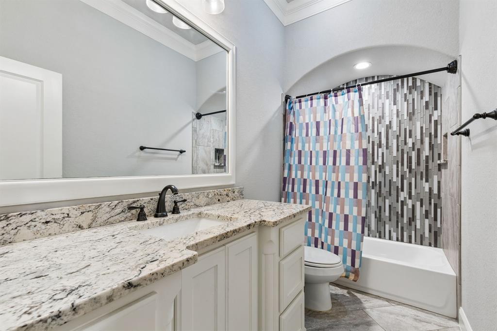 104 Ryder Court Hurst, TX 76053 - Photo 28 of 35 Well-Appointed Bath With Designer Tile Finishes