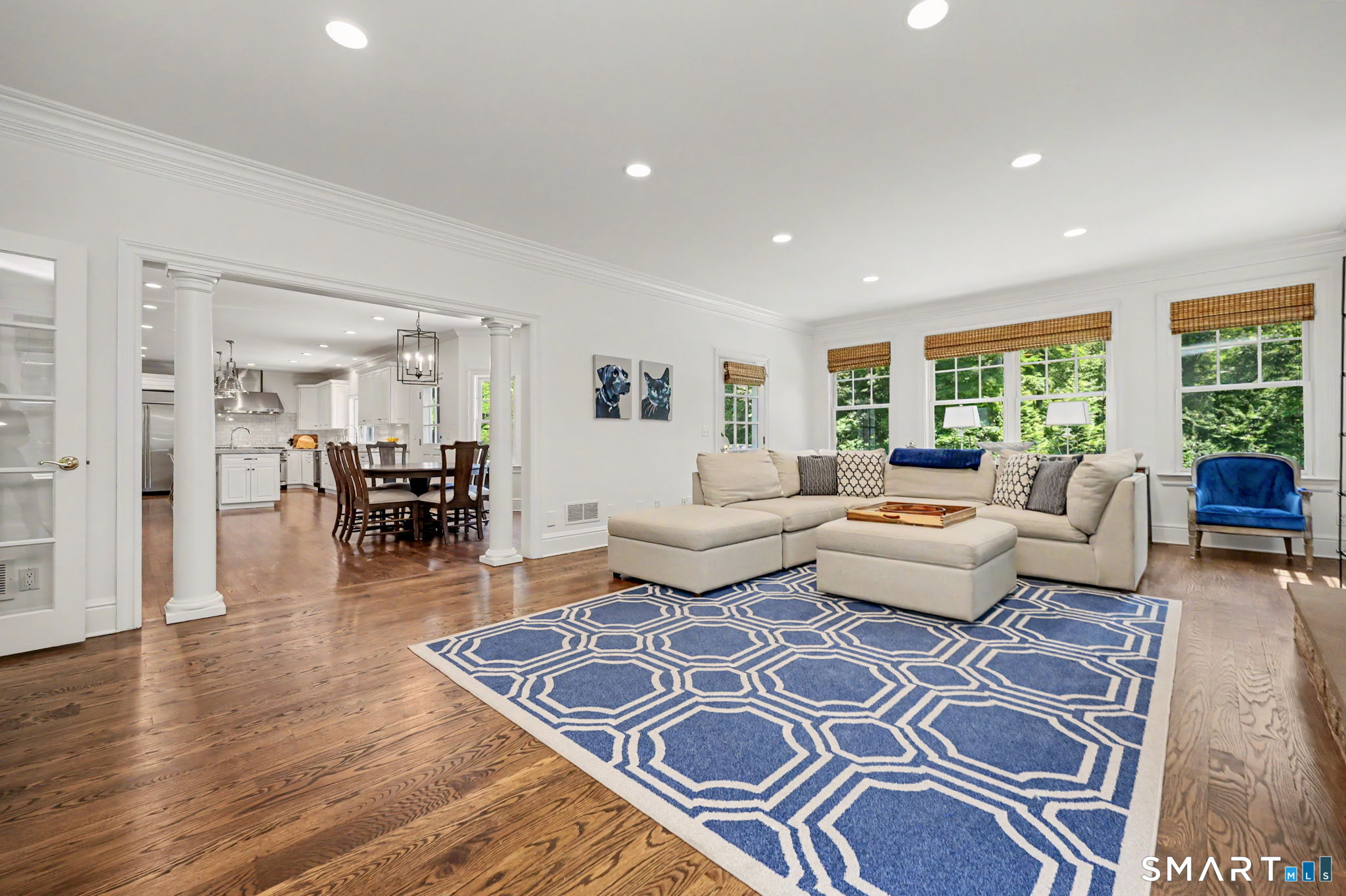 58 Fanton Hill Road Weston, CT 06883 - Photo 7 of 38 Family room opens to the kitchen