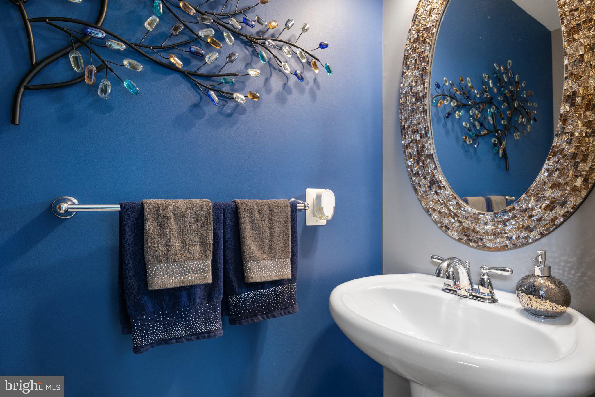 856 Countryside Road Seven Valleys, PA 17360 - Photo 13 of 47 Chic bathroom with vibrant blue hues.