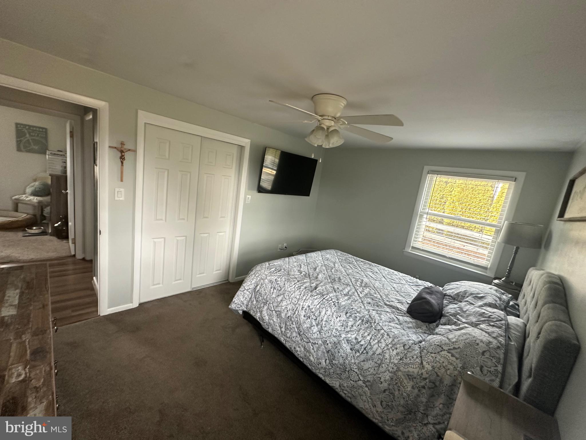 2642 Canada Hill Road Myersville, MD 21773 - Photo 12 of 33 a bedroom with a bed and a television