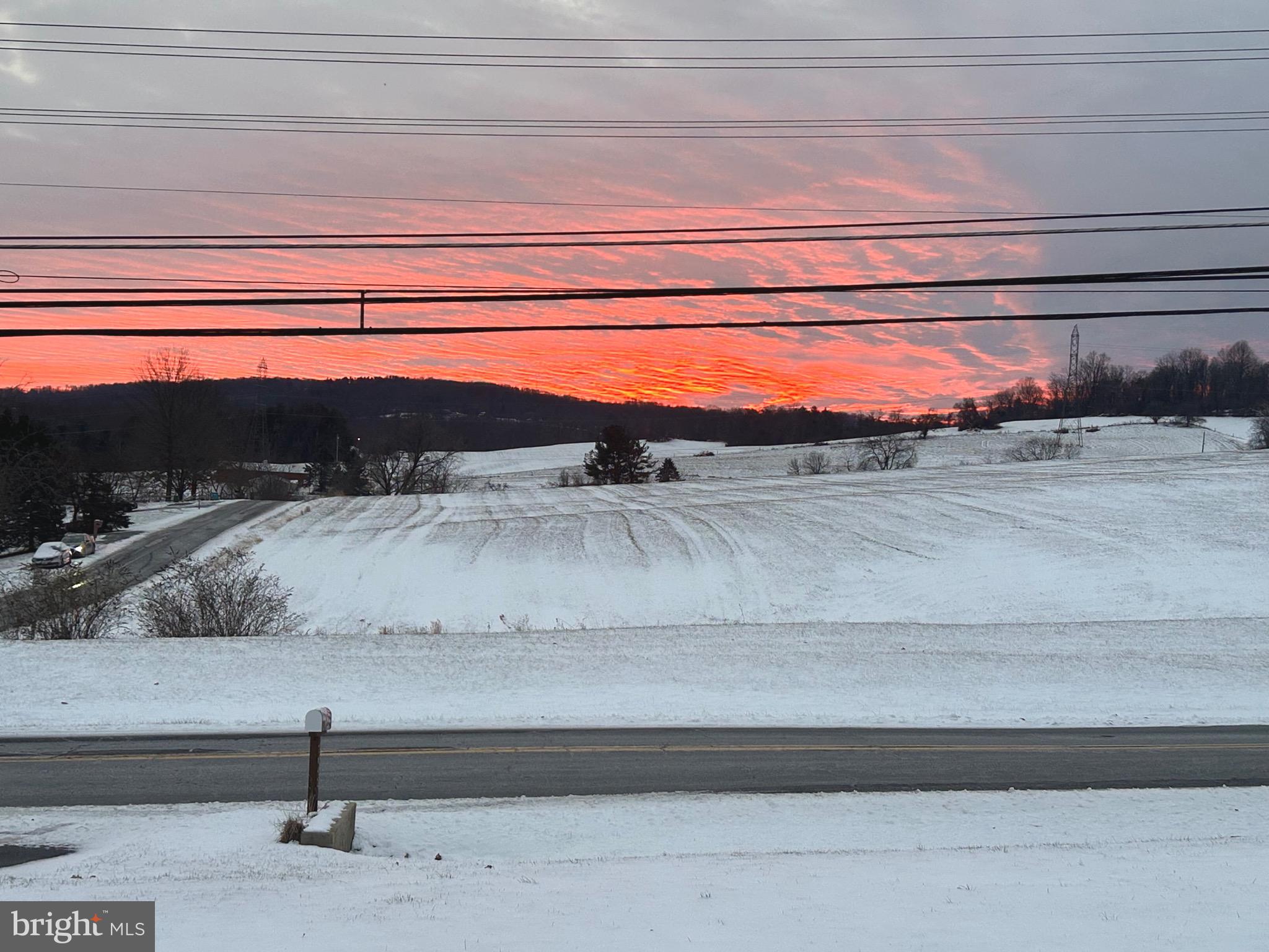 2642 Canada Hill Road Myersville, MD 21773 - Photo 36 of 36 Beautiful sunset view from living room bay window