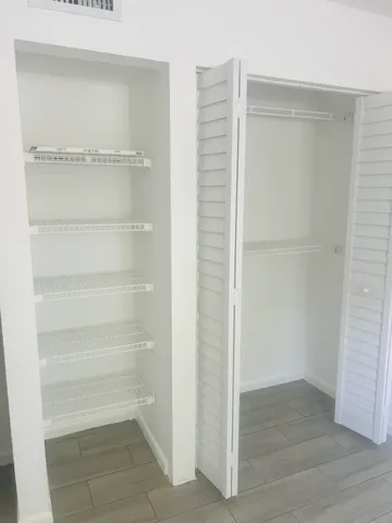 a view of wooden floor