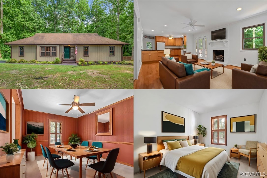 13919 Barnes Spring Road Midlothian, VA 23112 - Photo 1 of 25 a view of a livingroom with furniture and a yard