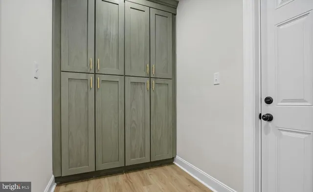 a view of a closet area