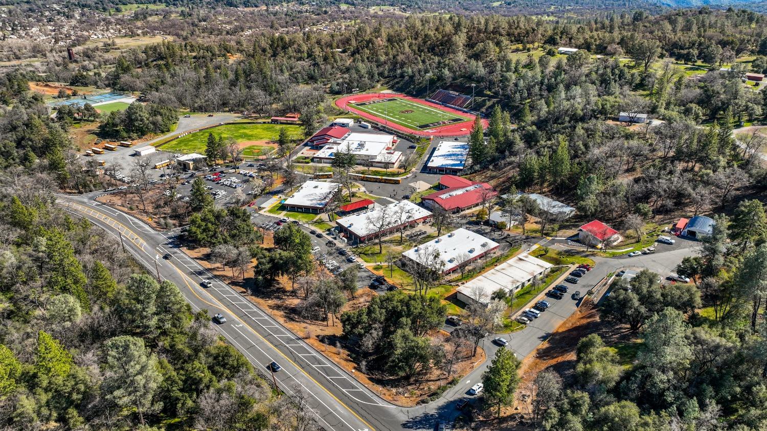 20275 Tuolumne Road North Tuolumne, CA 95379 - Photo 55 of 58 an aerial view of a houses with swimming pool