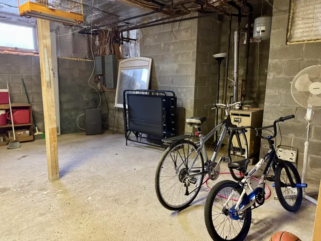 a view of an bike storage
