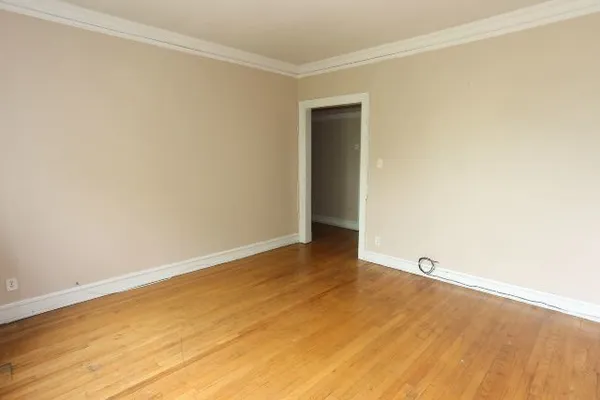 a view of an empty room