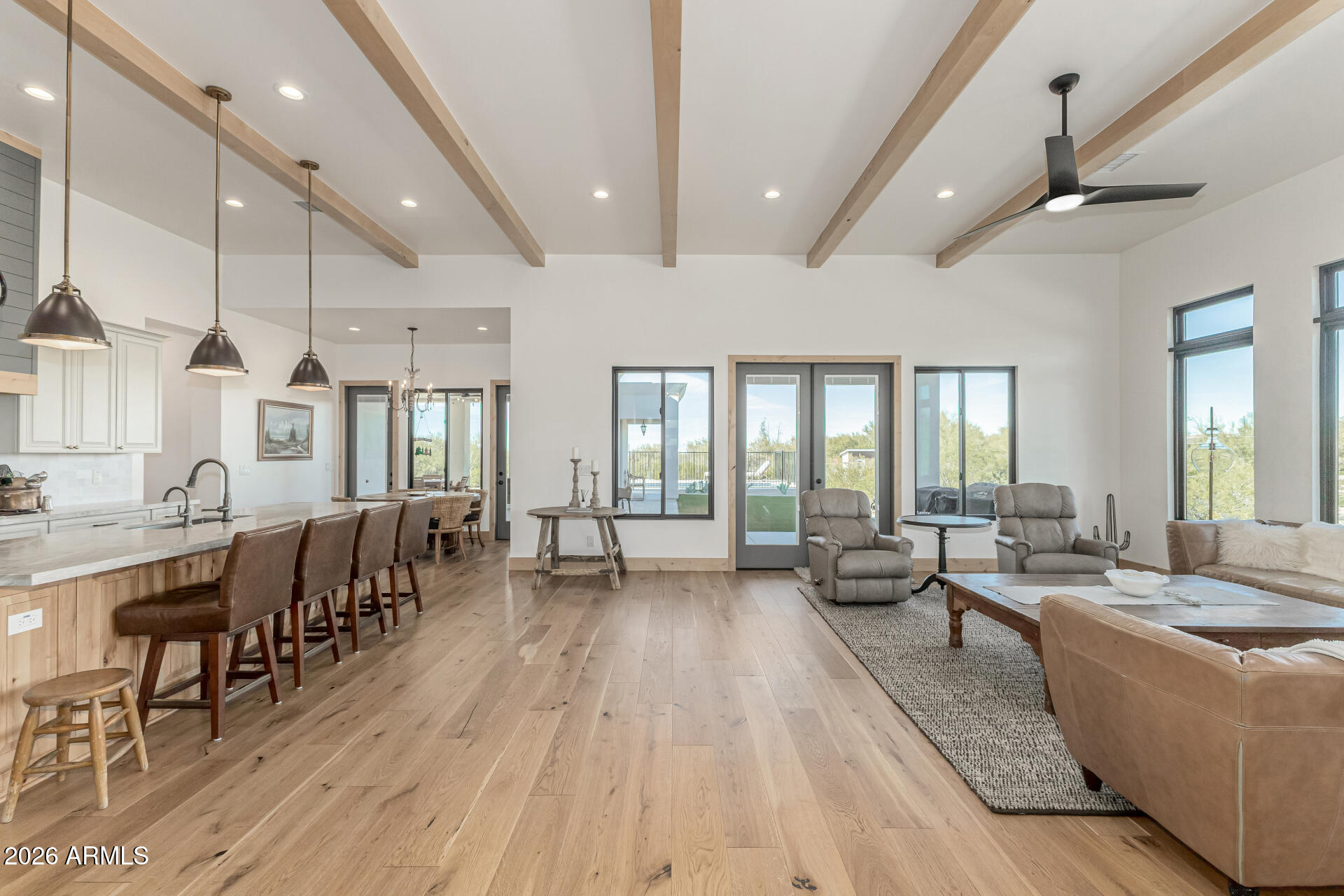 31210 North 68th Street Cave Creek, AZ 85331 - Photo 15 of 61 a living room with furniture and wooden floor