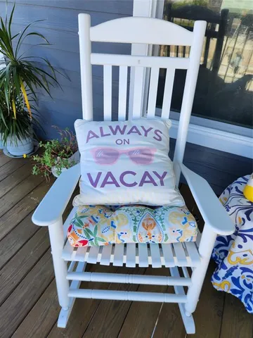 a view of a outdoor seating area with furniture