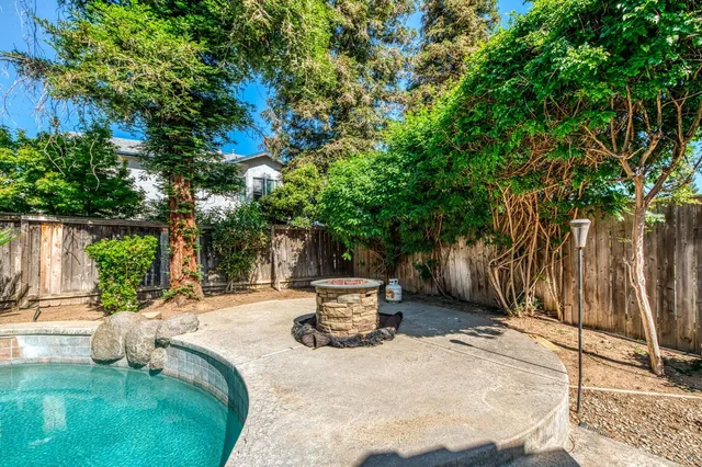a house view with a garden space
