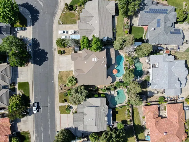 an aerial view of a city