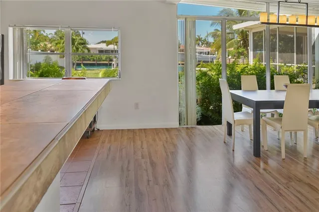 a view of outdoor seating and flat screen tv