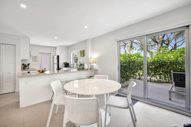 a kitchen with a stove and a microwave