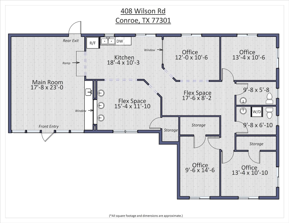 408 Wilson Road Conroe, TX 77301 - Photo 32 of 32 a picture of a book and a bed