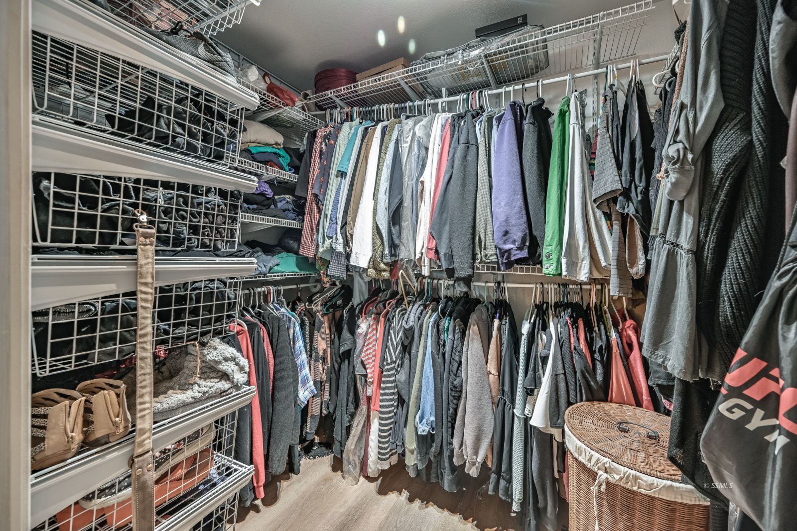1213 Joshua Court Ridgecrest, CA 93555 - Photo 22 of 50 a view of walk in closet with clothes