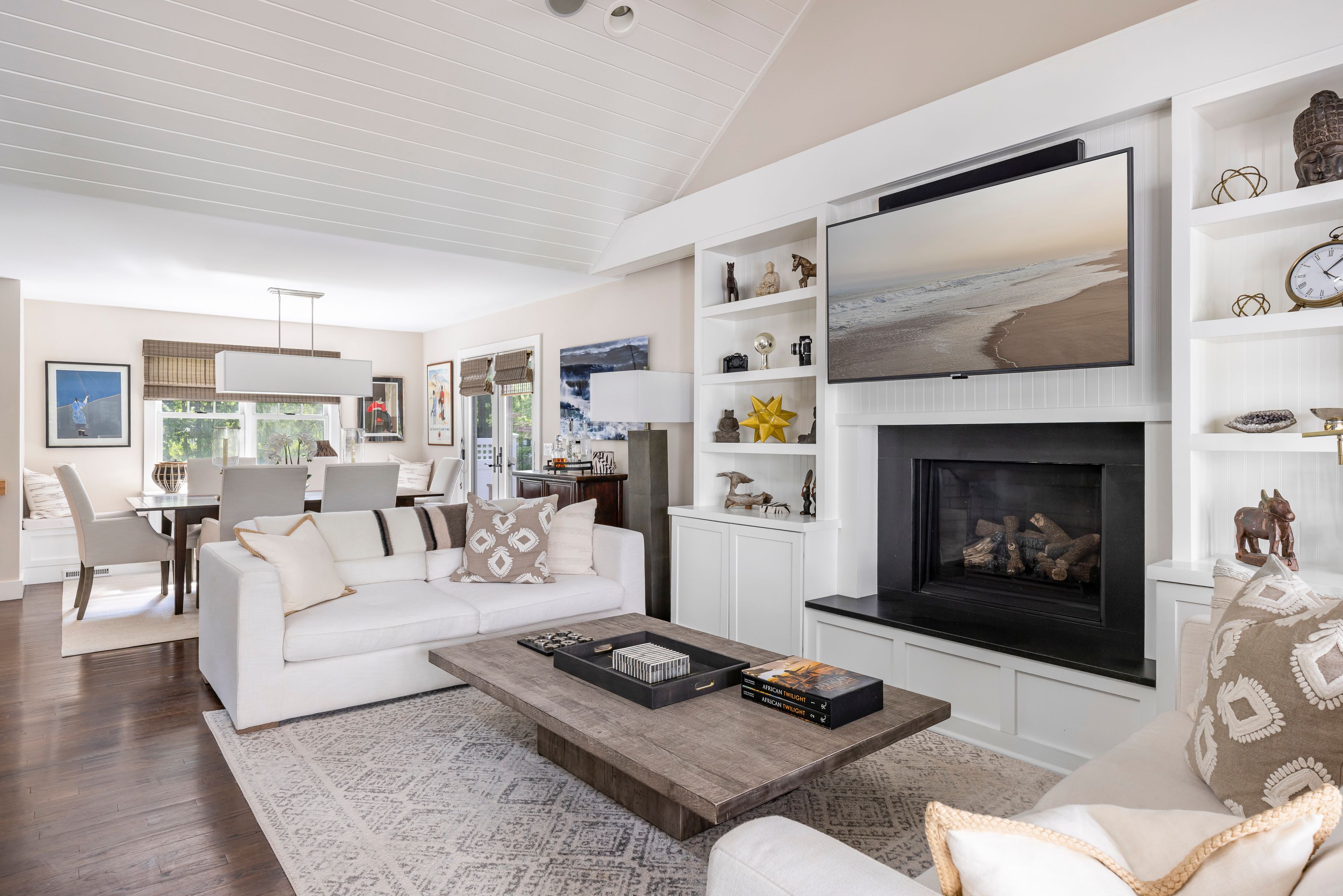 29 Denison Road Sag Harbor, NY 11963 - Photo 4 of 20 Living Room with Gas Fireplace