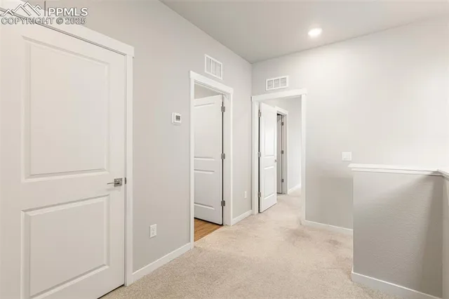 a view of hallway with window