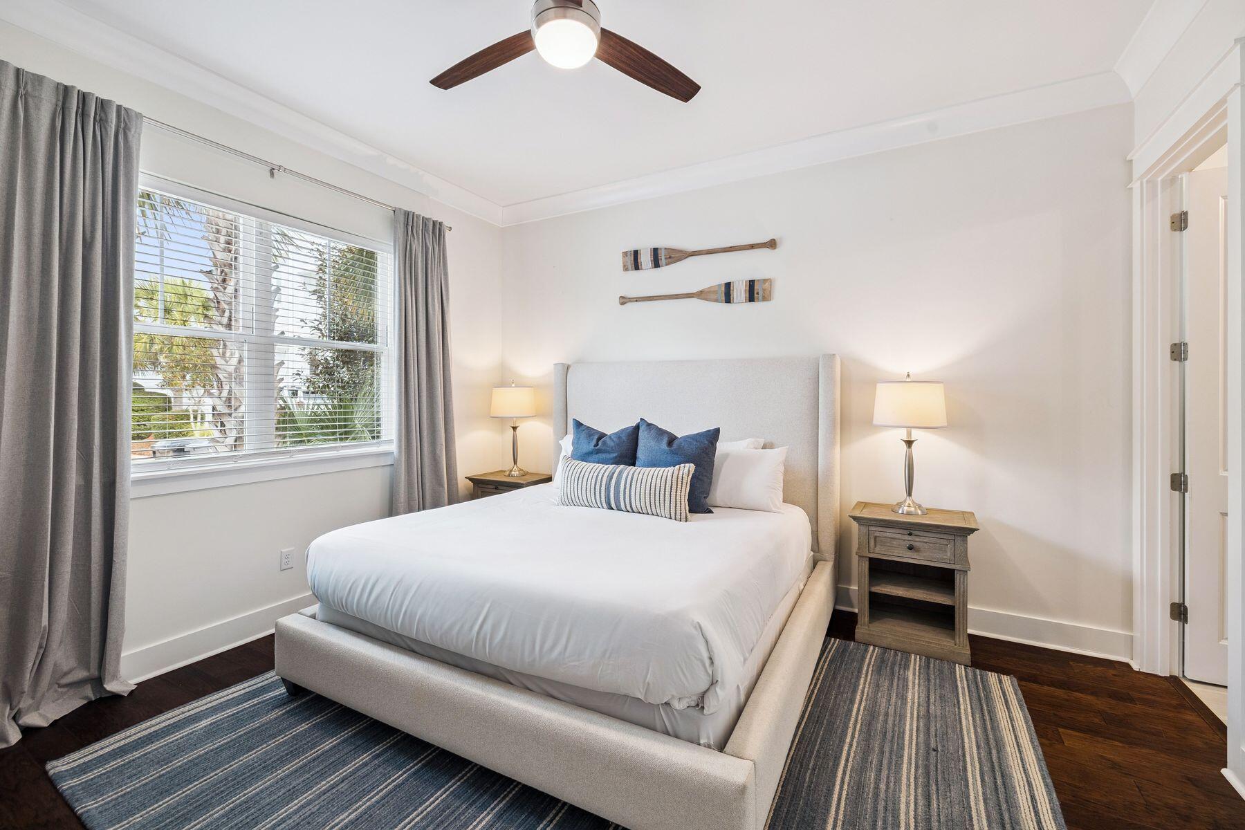 421 Gulfview Circle Santa Rosa Beach, FL 32459 - Photo 18 of 34 a bedroom with a bed and a window