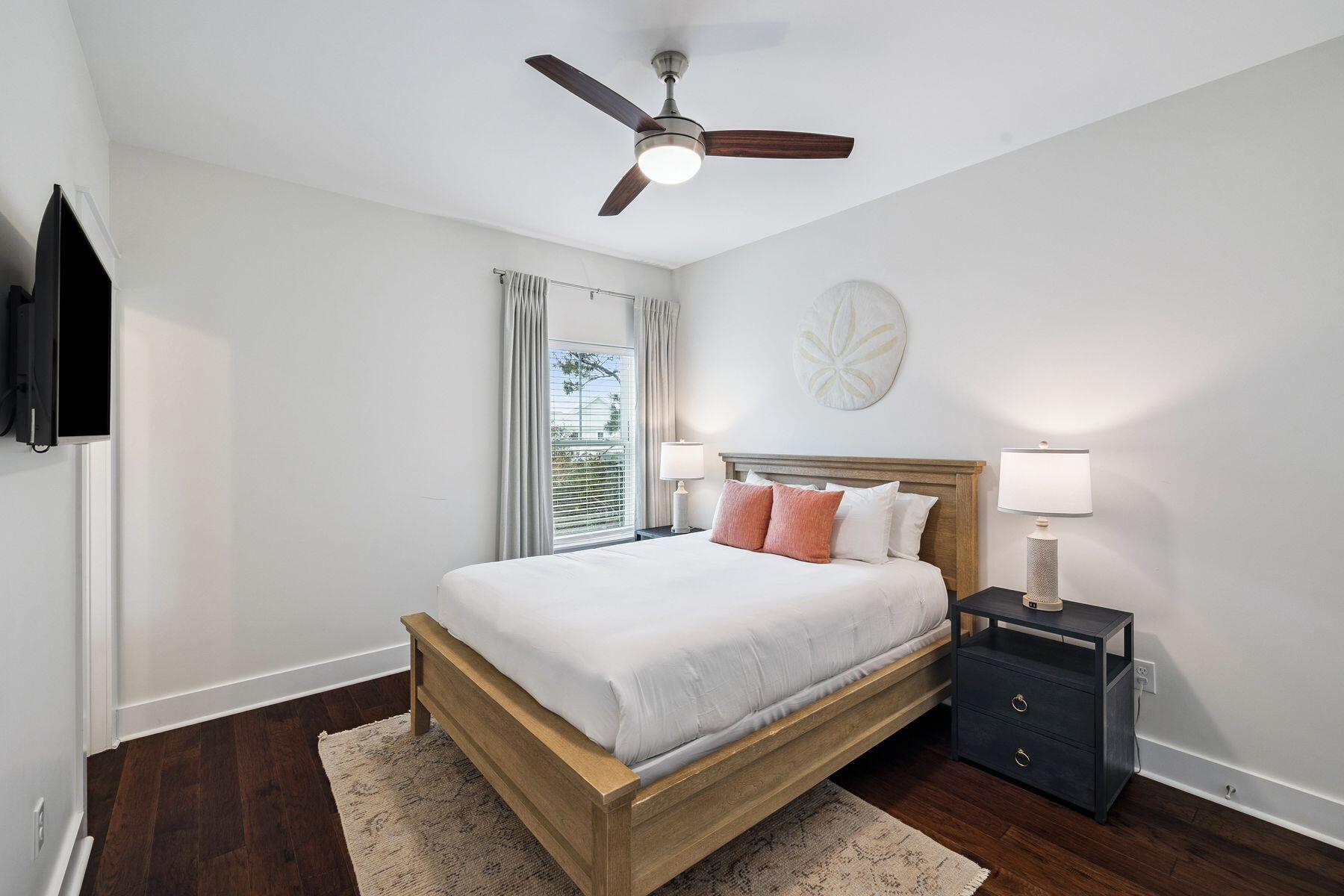 421 Gulfview Circle Santa Rosa Beach, FL 32459 - Photo 21 of 34 a bedroom with a bed and a window