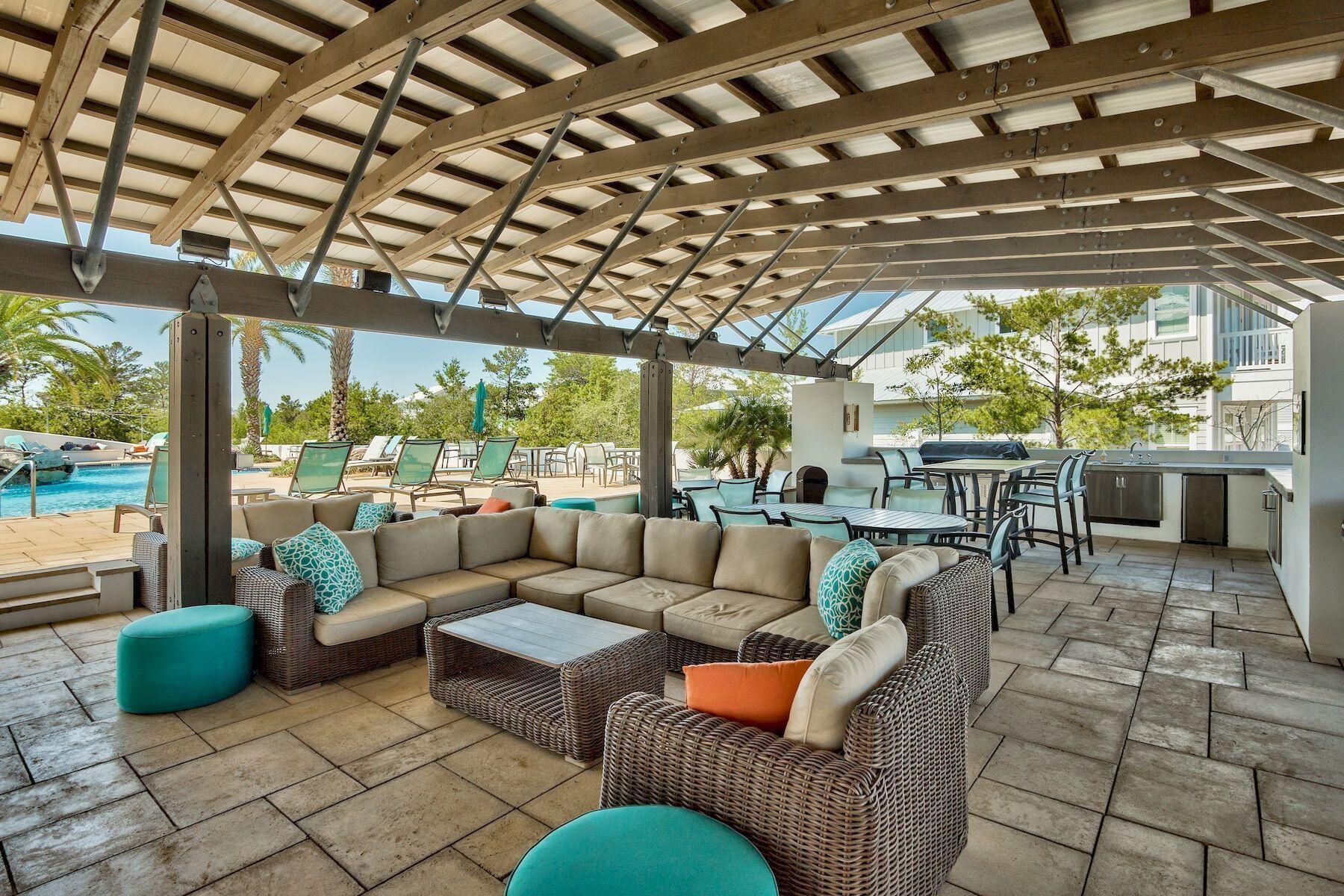 421 Gulfview Circle Santa Rosa Beach, FL 32459 - Photo 30 of 34 a living room with furniture and a large window