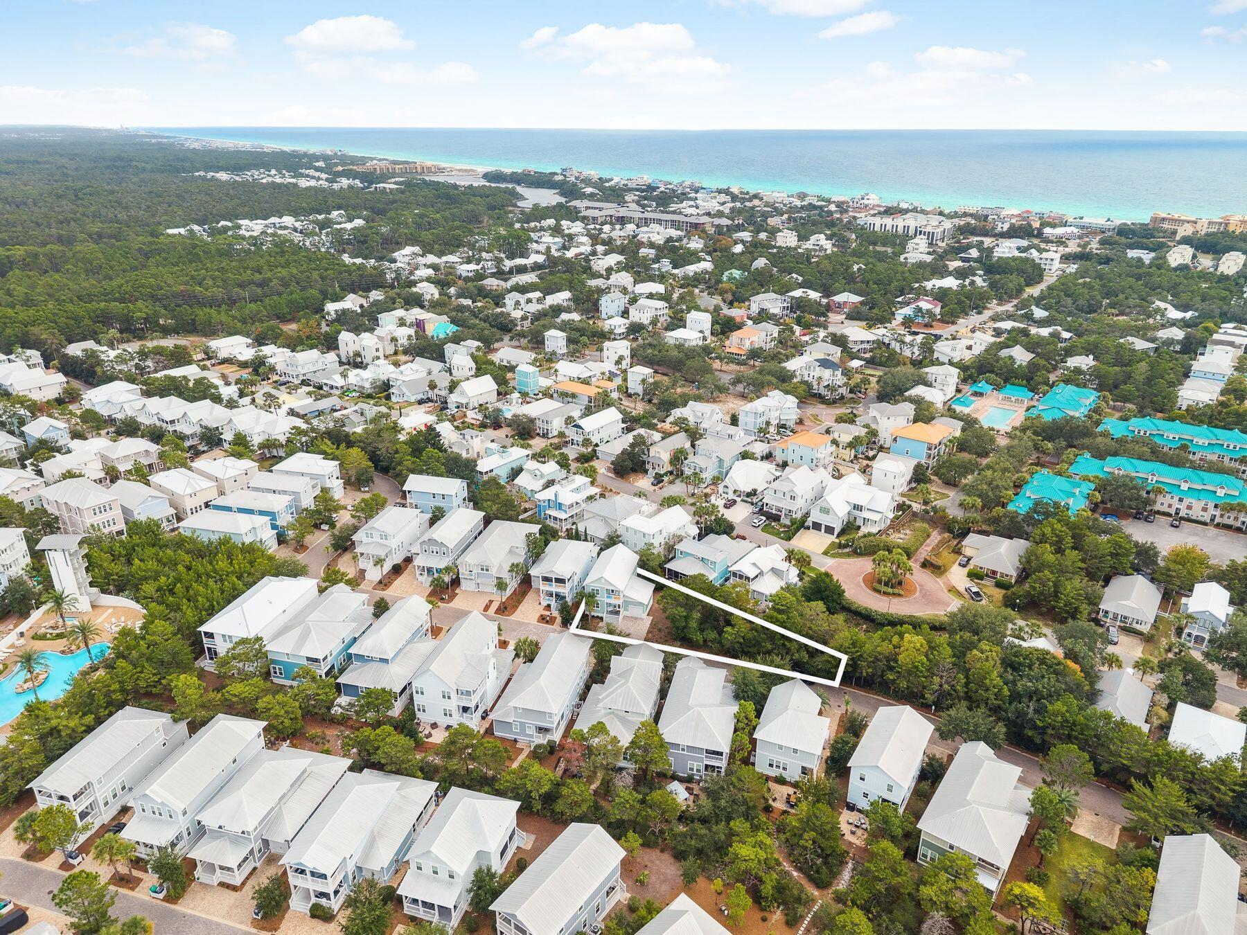 421 Gulfview Circle Santa Rosa Beach, FL 32459 - Photo 4 of 34 an aerial view of residential building with parking space