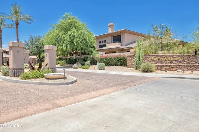 a view of a building with a street view