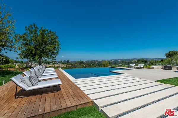 a view of a terrace with seating space
