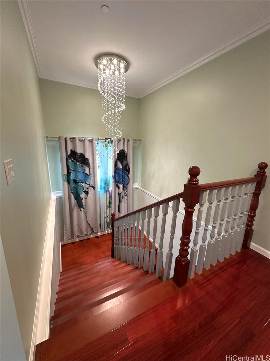 2763 Booth Road Honolulu, HI 96813 - Photo 18 of 25 a view of entryway and hall with wooden floor