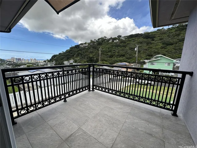a view of a balcony