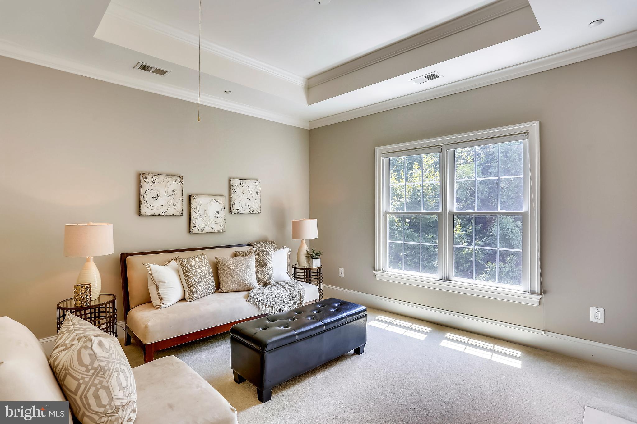 6106 Kirby Road Bethesda, MD 20817 - Photo 30 of 71 Tasteful Sitting Room with Tray Ceiling