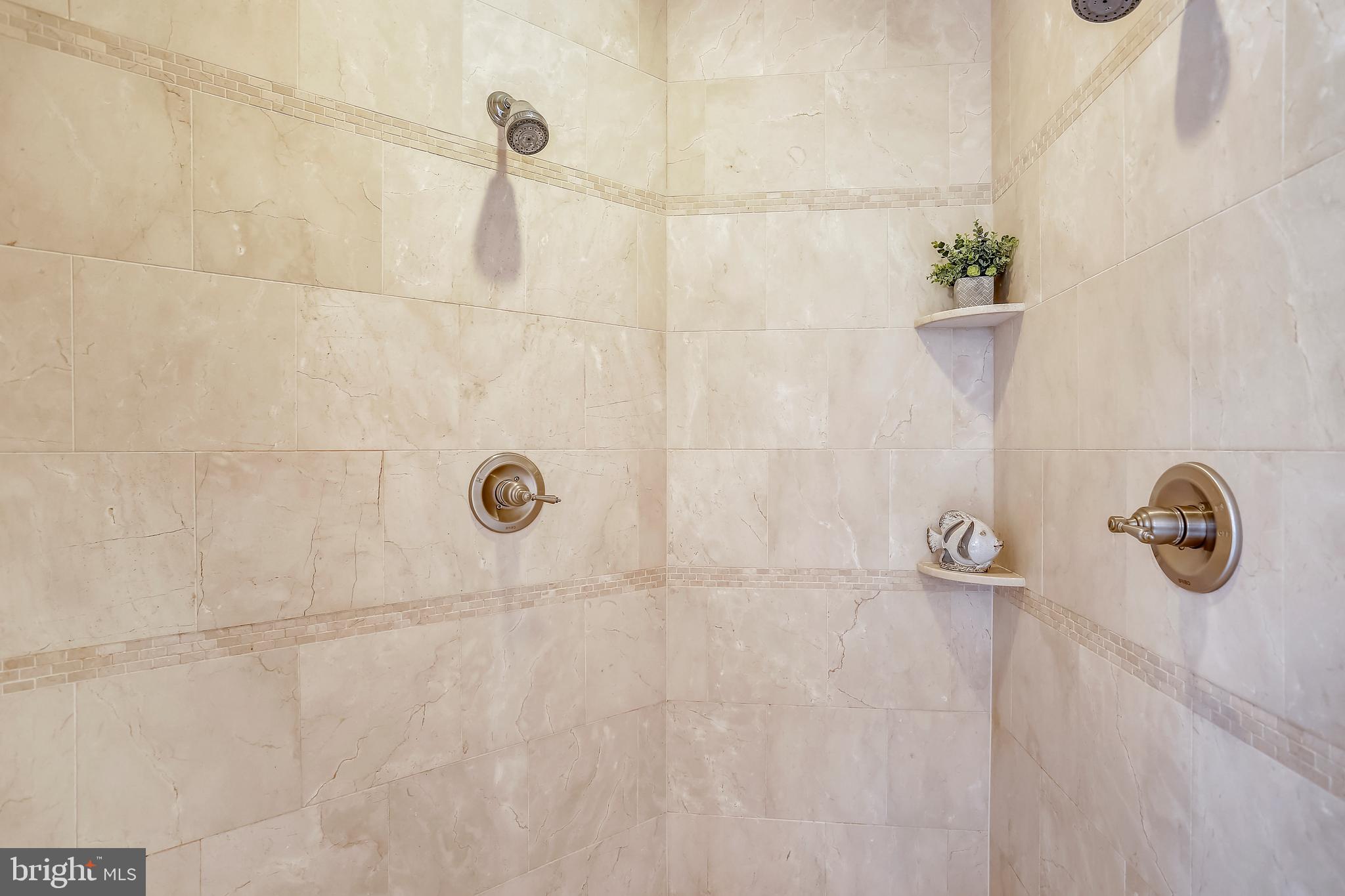 6106 Kirby Road Bethesda, MD 20817 - Photo 35 of 71 Master Bath Shower with Two Showerheads