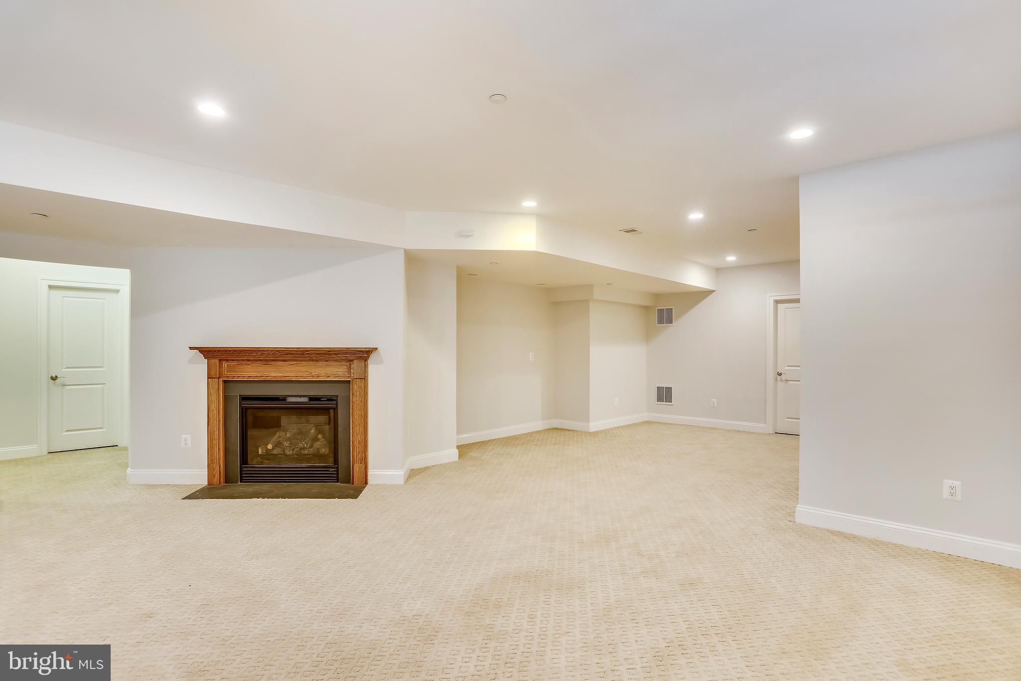 6106 Kirby Road Bethesda, MD 20817 - Photo 53 of 71 Large Lower Level with a Gas Fireplace