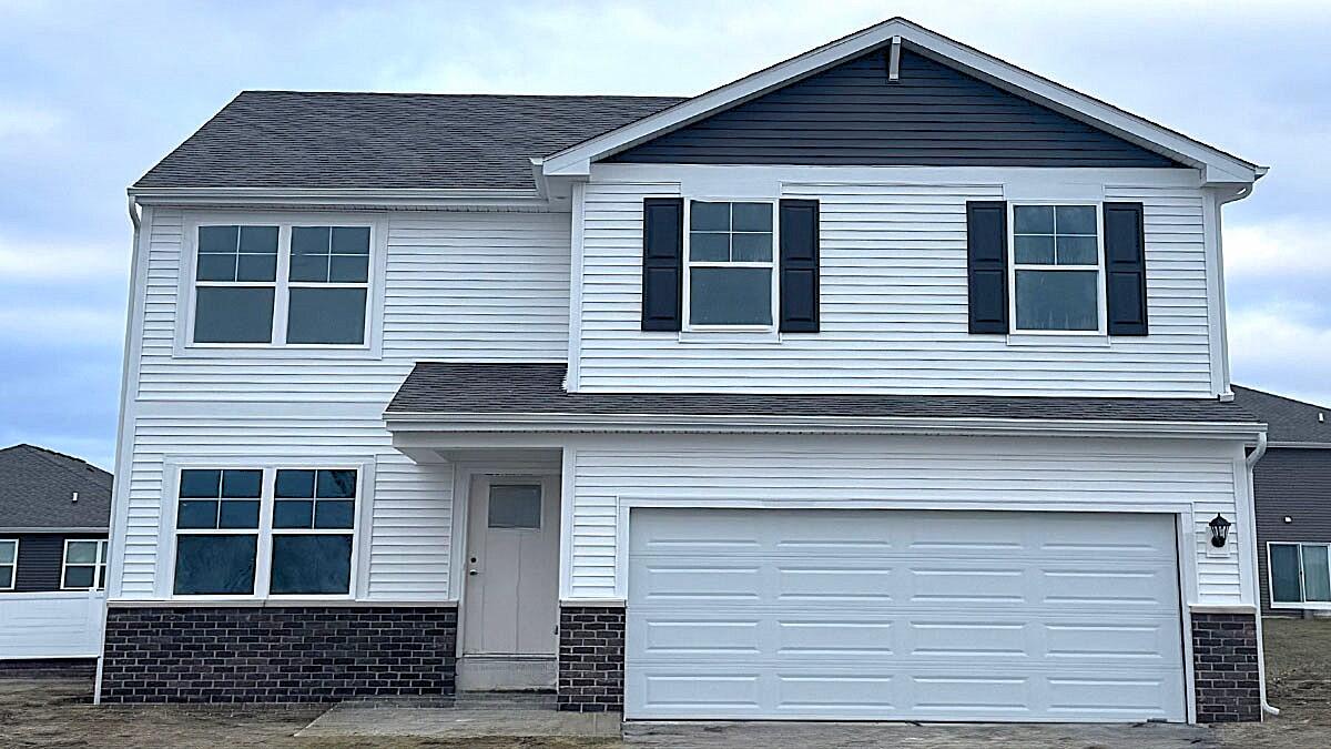 a front view of a house