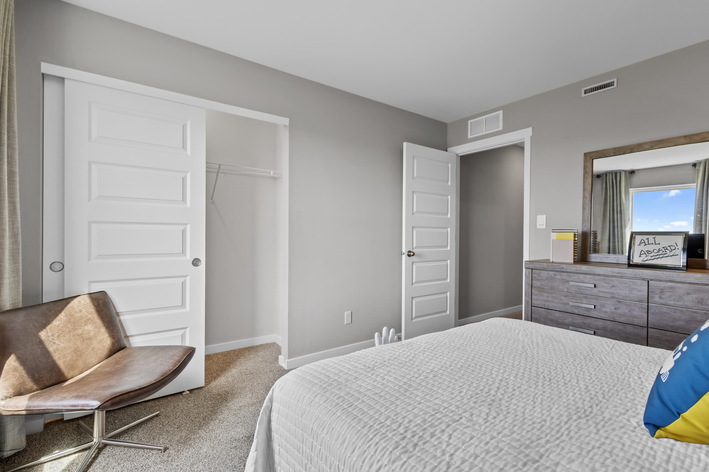 437 Fry Street Hebron, IN 46341 - Photo 28 of 41 a bedroom with a bed and chair