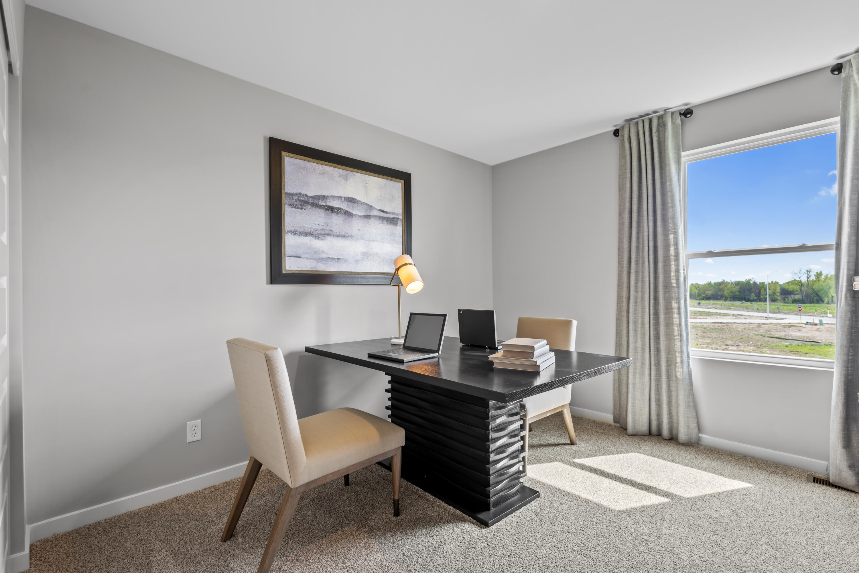 437 Fry Street Hebron, IN 46341 - Photo 32 of 41 a workspace with furniture and window