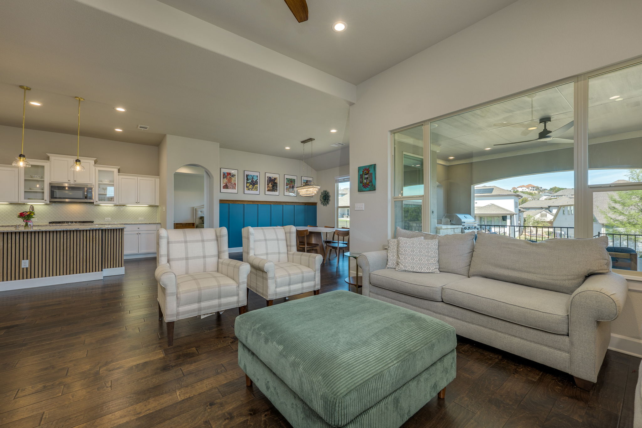 3300 Venezia View Leander, TX 78641 - Photo 6 of 33 Beautiful wood flooring throughout except for bathrooms and Laundry Room