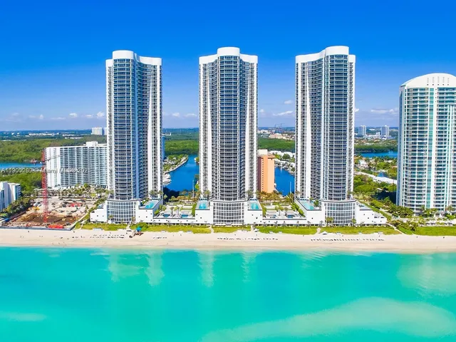 a view of a city with tall buildings