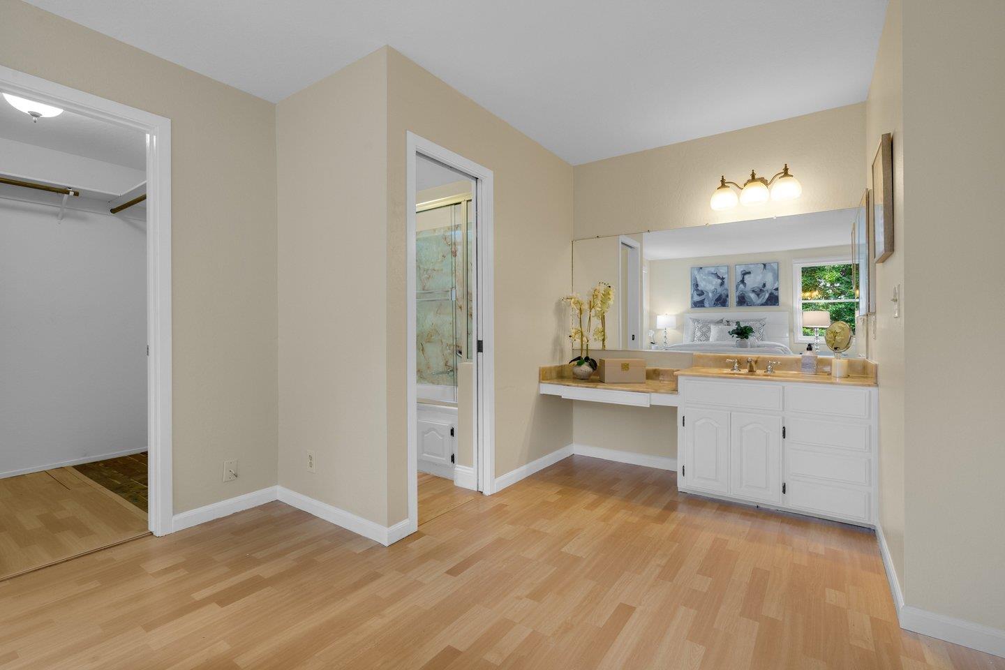 2153 Lacey Drive Milpitas, CA 95035 - Photo 37 of 42 a view of a kitchen with wooden floor and a sink