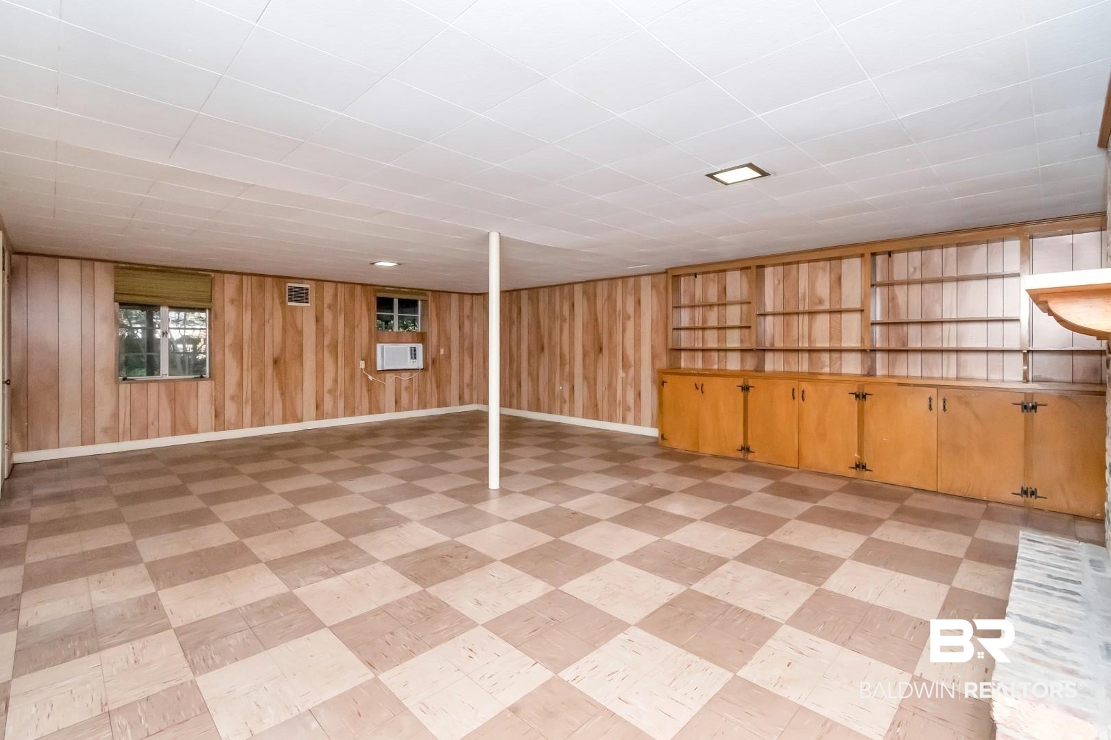 308 Brawood Drive Mobile, AL 36608 - Photo 19 of 33 Basement with wooden walls