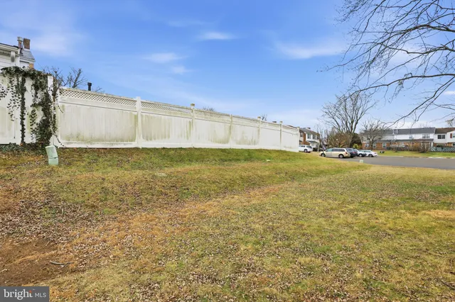 a view of a yard with an outdoor space