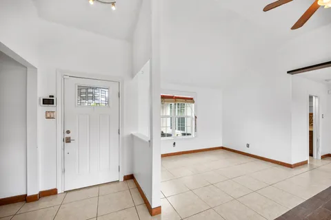 a view of an empty room