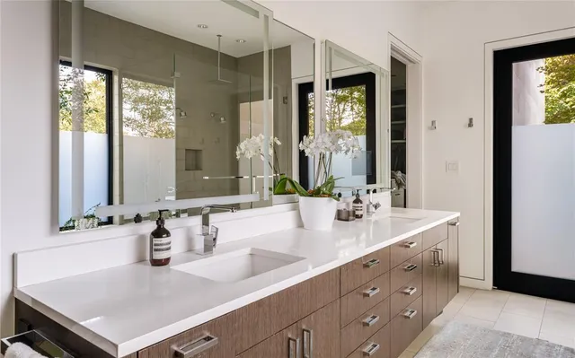 a bathroom with a sink and a bathtub