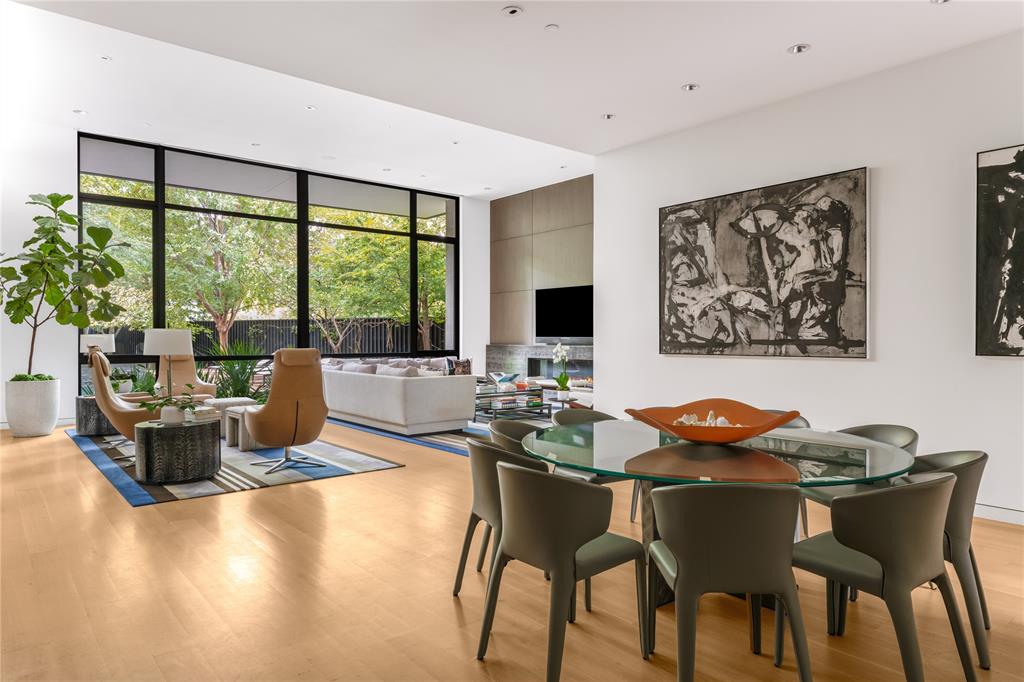 5420 Surrey Circle Dallas, TX 75209 - Photo 18 of 40 a view of a dining room with furniture window and outside view