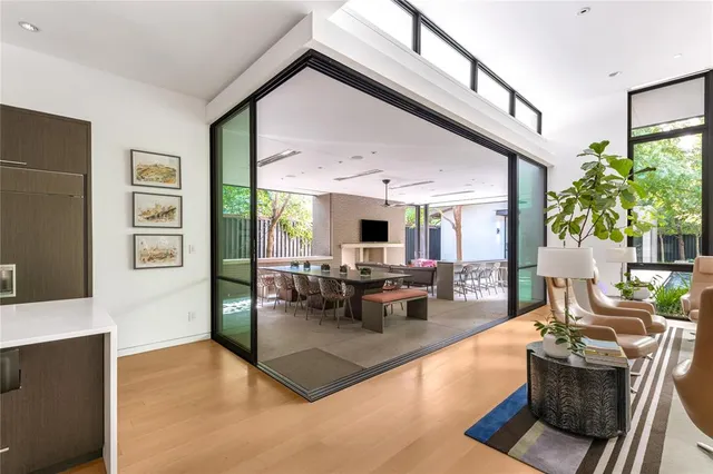 a view of hallway with stairs