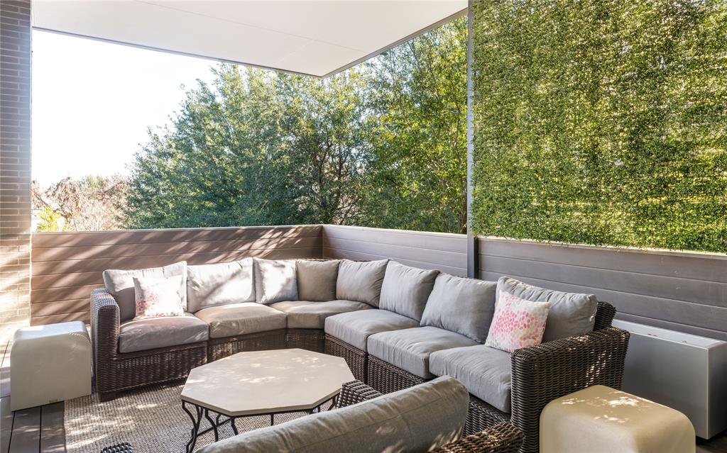 5420 Surrey Circle Dallas, TX 75209 - Photo 27 of 40 a balcony with furniture and a potted plant
