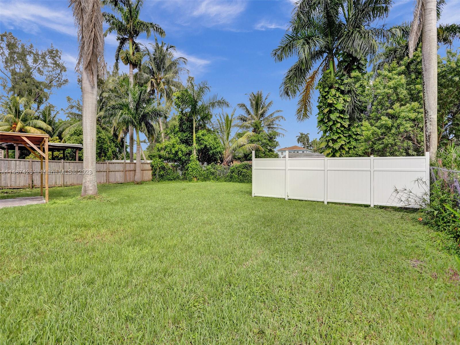 167 Northwest 84th Street Miami, FL 33150 - Photo 36 of 39 a view of a backyard with a garden
