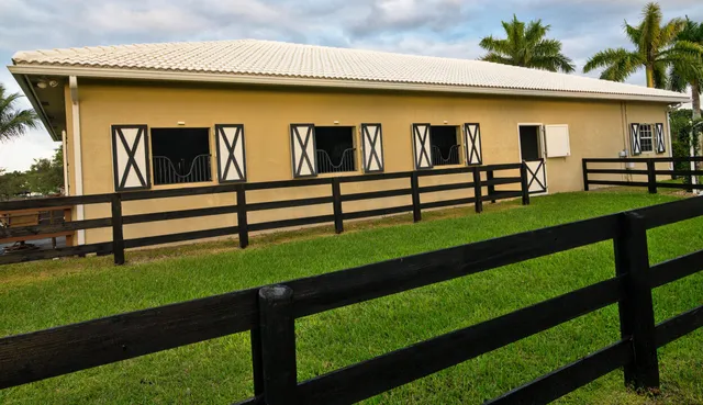 a view of a bench in a garden
