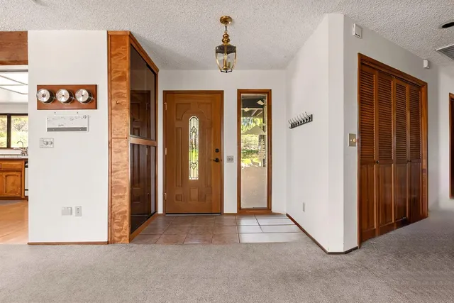 a view of front door