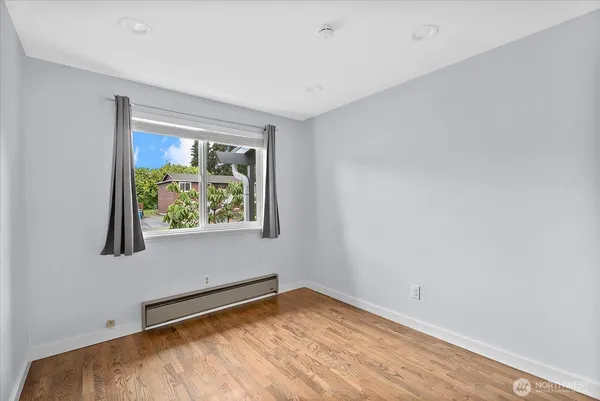 an empty room with window